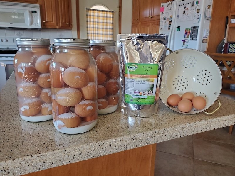 step by step guide for water glassing eggs